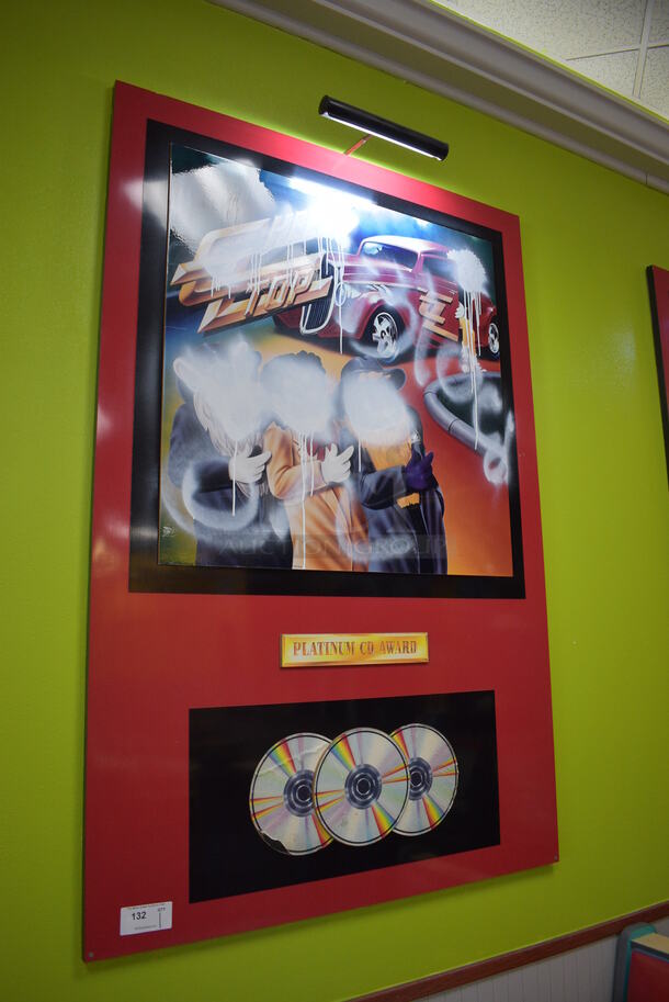 Wall Mount CheeseZTop Sign w/ Display Light. 48x1x72. BUYER MUST REMOVE - Image 2 of 5