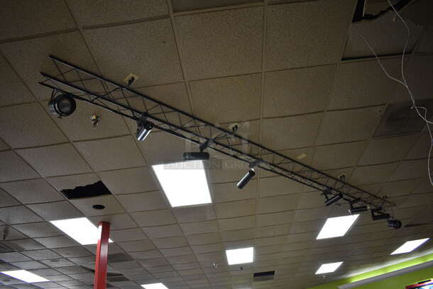 8 Black Metal Ceiling Mount Stage Lights w/ Mount. 8 Times Your Bid! BUYER MUST REMOVE - Image 5 of 5