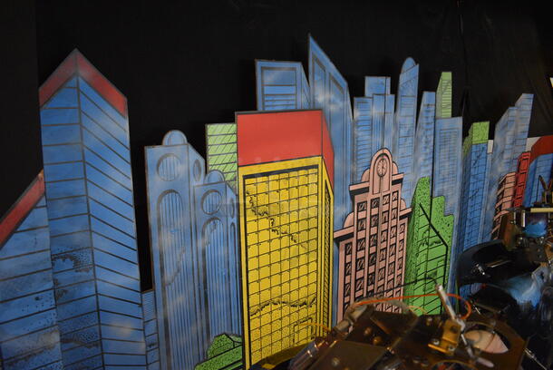ALL ONE MONEY! Lot of Cityscape Background and Faux Brick Walls! Does Not Include Animatronic Band. BUYER MUST REMOVE - Image 2 of 6