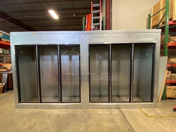 WOW! Imperial Walk In Cooler With Glass Doors. 15'X3'4x8'. Glass Panels Are Included But Not In The Doors. Dimensions And Condenser Information In Photos. - Image 1 of 11