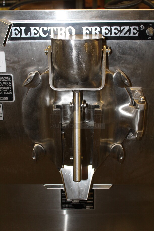 FABULOUS! Electro Freeze/Emery Thompson  Model 20LA-SP Commercial Stainless Steel Ice Cream/Custard/Frozen Yogurt Batch Freezer On Commercial Casters. 23.5x42x53. 220V. 3 Phase. Working When Pulled!  - Image 3 of 7