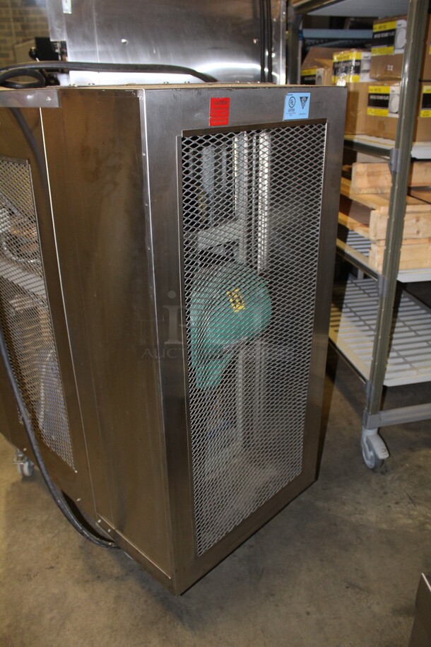 FABULOUS! Electro Freeze/Emery Thompson  Model 20LA-SP Commercial Stainless Steel Ice Cream/Custard/Frozen Yogurt Batch Freezer On Commercial Casters. 23.5x42x53. 220V. 3 Phase. Working When Pulled!  - Image 5 of 7