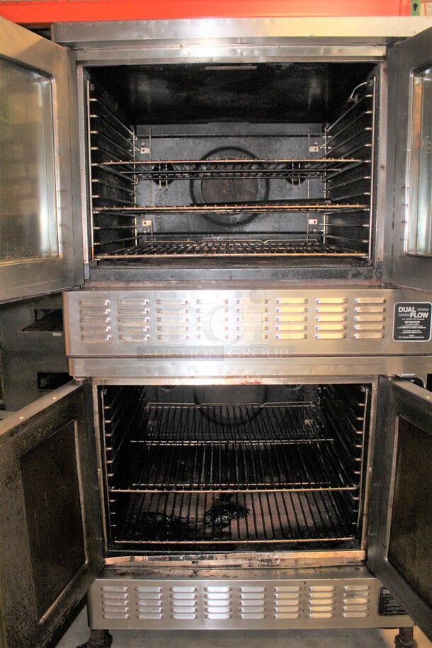 (x2) 2 BEAUTIFUL! Blodgett DFG Series Commercial Stainless Steel Natural Gas Full Size Convection Ovens On Commercial Casters. 38x42x73. 2 Times Your Bid - Image 2 of 9