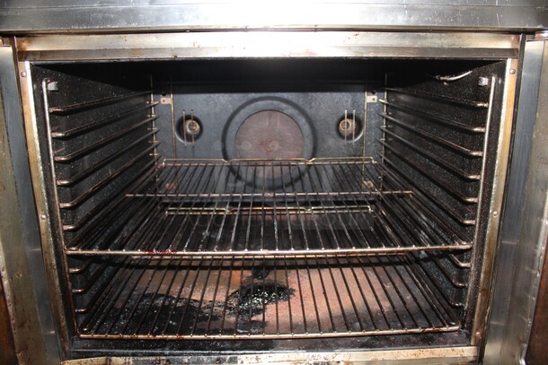 (x2) 2 BEAUTIFUL! Blodgett DFG Series Commercial Stainless Steel Natural Gas Full Size Convection Ovens On Commercial Casters. 38x42x73. 2 Times Your Bid - Image 5 of 9
