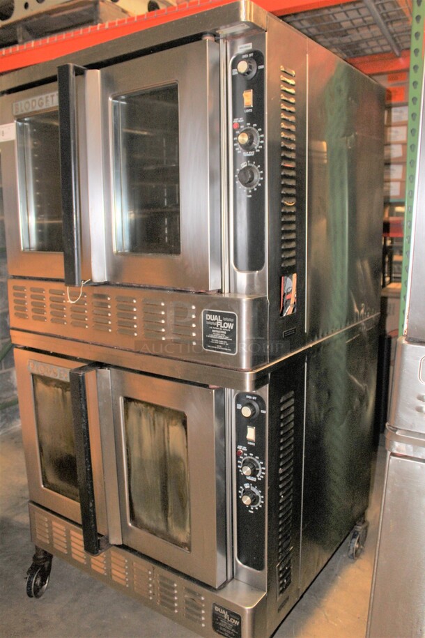 (x2) 2 BEAUTIFUL! Blodgett DFG Series Commercial Stainless Steel Natural Gas Full Size Convection Ovens On Commercial Casters. 38x42x73. 2 Times Your Bid - Image 7 of 9