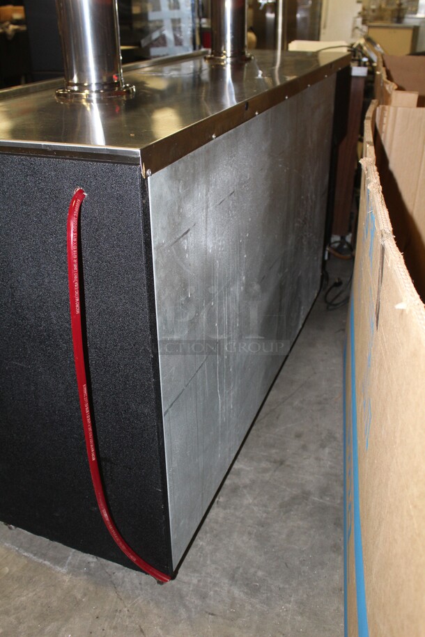 TERRIFIC! Glastender Commercial 10 Tap Reach In Beer Dispenser/Kegerator With Hoses. 72x26.5x58. 115V/60Hz. Working When Pulled! - Image 6 of 9