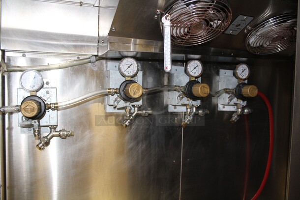 WOW! Krowne Model BS60L-GNB-LL Commercial Two Section Glass Door Bar Back Refrigerator/Cooler. 60x24x36. 115V/60Hz. Working When Pulled! - Image 4 of 8