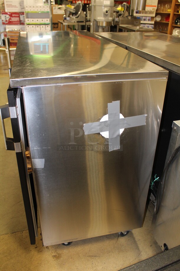 WOW! Krowne Model BS60L-GNB-LL Commercial Two Section Glass Door Bar Back Refrigerator/Cooler. 60x24x36. 115V/60Hz. Working When Pulled! - Image 6 of 8