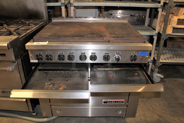GREAT! Garland Commercial Stainless Steel Electric Oven With Griddle Top. 36x38x36. 240V. 3 Phase. Working When Pulled!  - Image 4 of 8