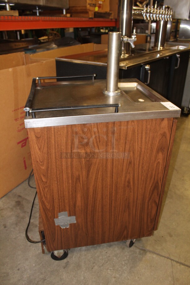 NICE! Beverage Air Commercial Beer Dispenser/Kegerator On Commercial Casters. 24x29.5x50.5. 115V/60Hz. Working When Pulled! - Image 6 of 6