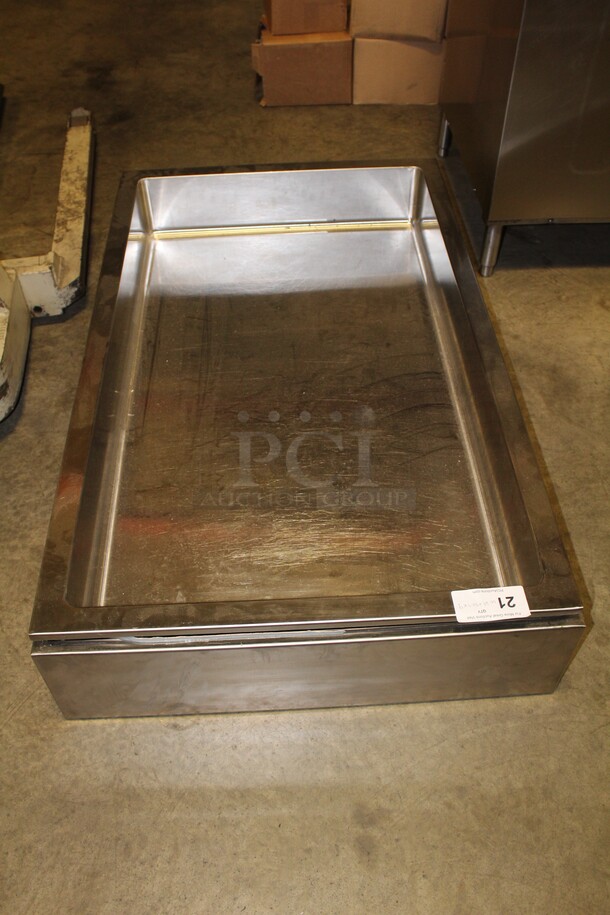 WOW! Commercial Stainless Steel Drop In Insert With Drain. 30.25x50.5x9
