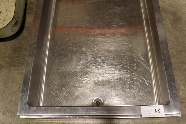 WOW! Commercial Stainless Steel Drop In Insert With Drain. 30.25x50.5x9 - Image 2 of 5