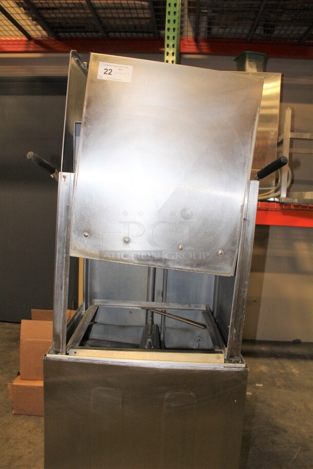TERRIFIC! Champion DH2000 High Temp Door Type Dishwasher With  Built-In Booster. 26x26x63.5. 208-240V/60Hz. 3 Phase. - Image 4 of 8