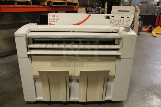 COOL FIND! Xerox 3050 Large Format Roll-Feed Drawing Plotter With Ink/Toner. 57x21.25x53.75. 115V/60Hz. Working When Pulled!