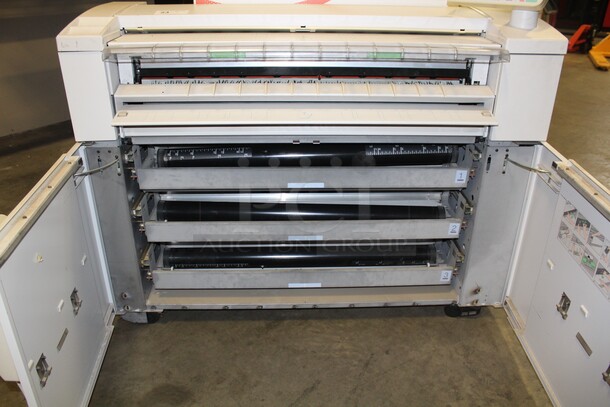 COOL FIND! Xerox 3050 Large Format Roll-Feed Drawing Plotter With Ink/Toner. 57x21.25x53.75. 115V/60Hz. Working When Pulled! - Image 2 of 9