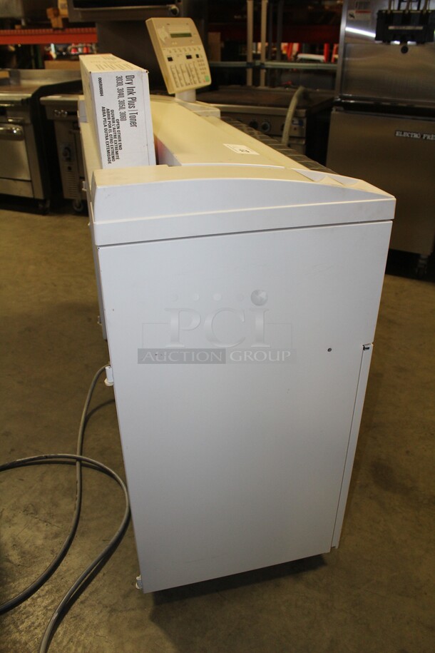 COOL FIND! Xerox 3050 Large Format Roll-Feed Drawing Plotter With Ink/Toner. 57x21.25x53.75. 115V/60Hz. Working When Pulled! - Image 8 of 9