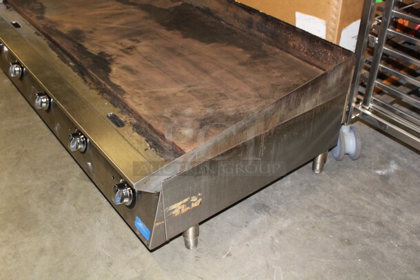 FABULOUS! Star Ultra Max Commercial Stainless Steel Natural Gas Flattop Griddle. 60x32.5x18.75 - Image 3 of 6