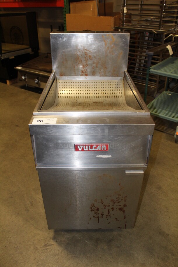 FABULOUS! Vulcan Commercial Stainless Steel Freestanding French Fry/Fried Food Dump Station On Commercial Casters. 21x34.5x44