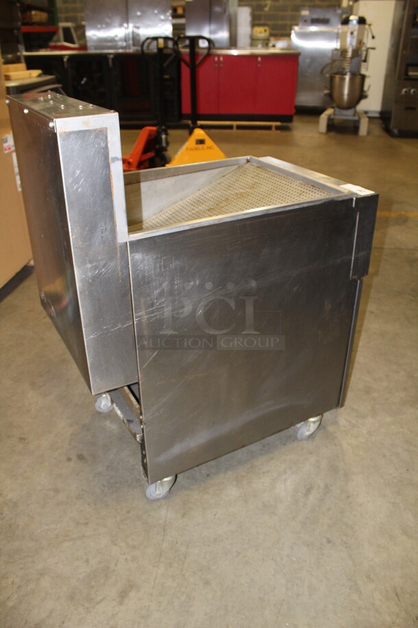 FABULOUS! Vulcan Commercial Stainless Steel Freestanding French Fry/Fried Food Dump Station On Commercial Casters. 21x34.5x44 - Image 5 of 5