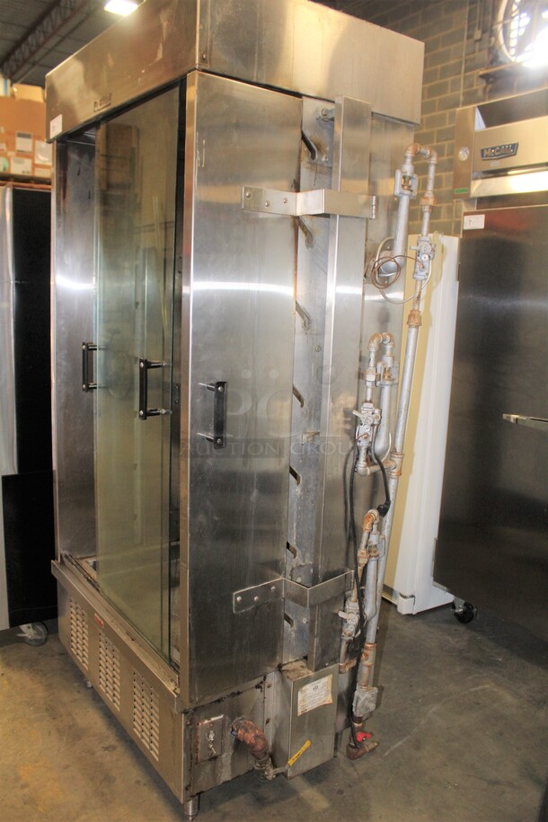 SUPER FIND! Esquire Mechanical Model FL-7G Commercial Natural Gas Rotisserie Oven. 38.5x26x80 - Image 4 of 9