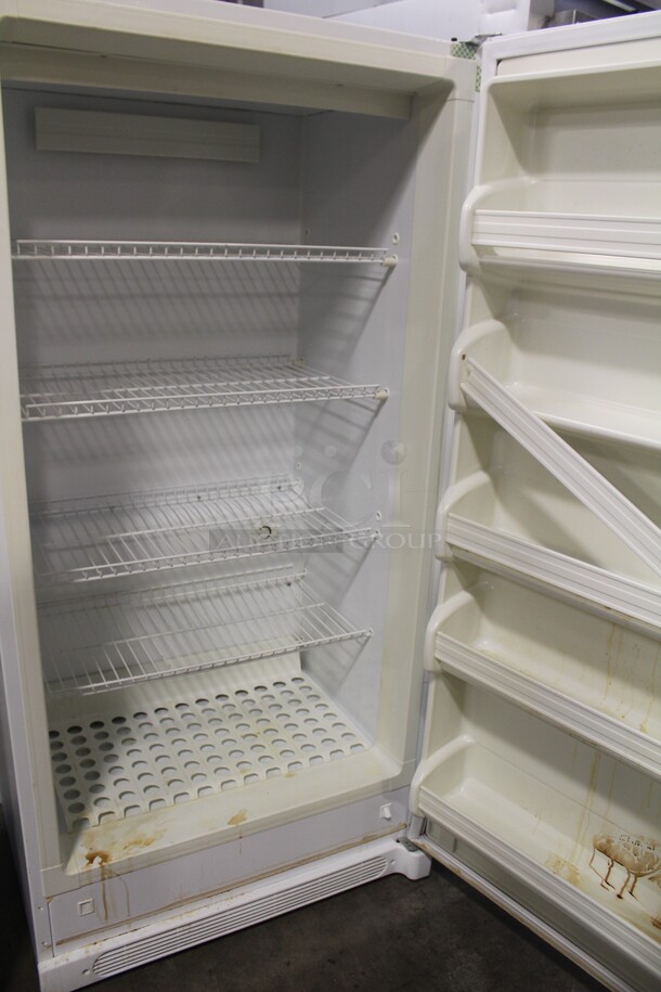 GREAT FIND! Frigidaire Model FRU17B2JW22 Upright Freezer. 32x26x65.5. 115V/60Hz. Working When Pulled - Image 2 of 8