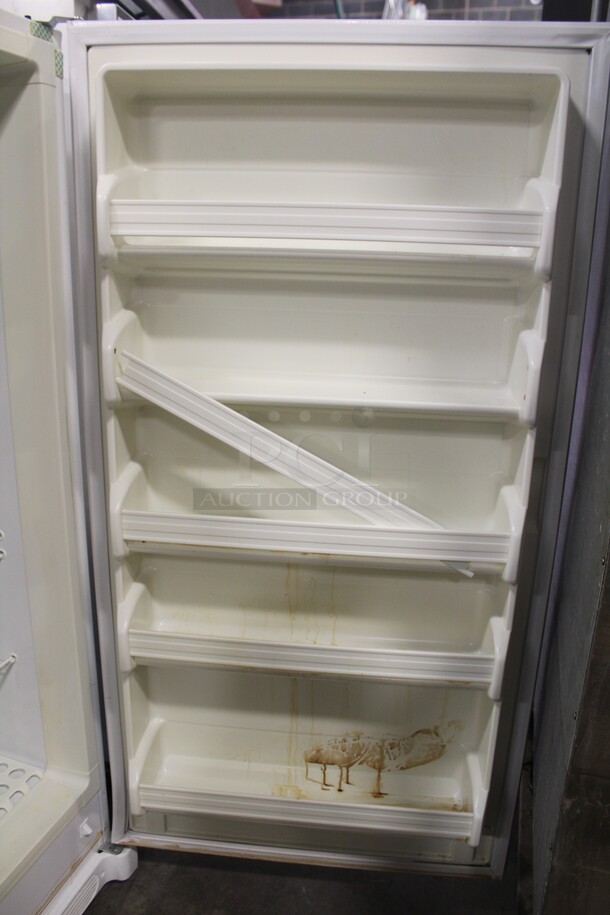 GREAT FIND! Frigidaire Model FRU17B2JW22 Upright Freezer. 32x26x65.5. 115V/60Hz. Working When Pulled - Image 3 of 8