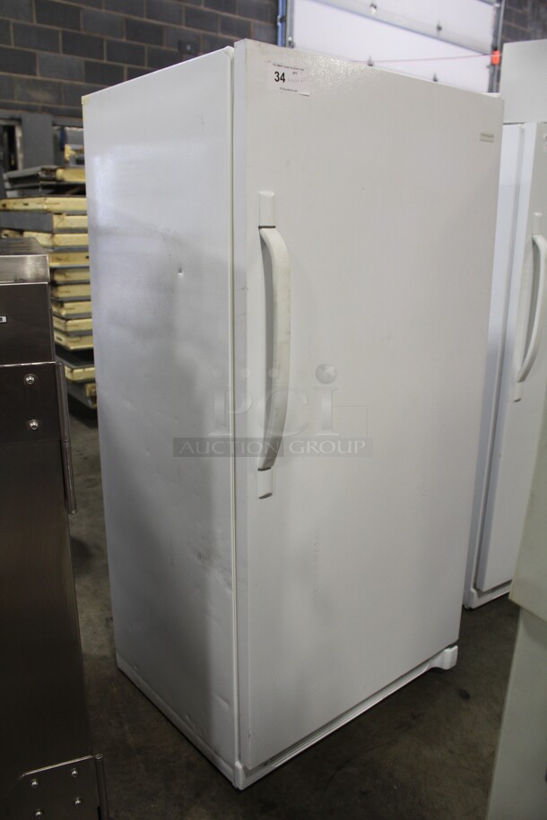 GREAT FIND! Frigidaire Model FRU17B2JW22 Upright Freezer. 32x26x65.5. 115V/60Hz. Working When Pulled - Image 8 of 8