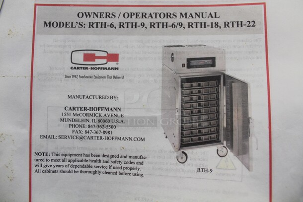 FABULOUS! Carter-Hoffmann Model RTH-9 Commercial Stainless Steel Rethermalization/Heating Cabinet On Commercial Casters. 31.5x40.5x61.5. Hardwired.  - Image 4 of 7