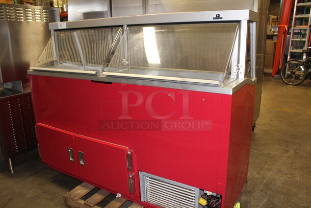 WOW! Hussmann Model DCSG-12-D Commercial 12 Flavor Ice Cream Dipping Display Merchandiser. 67x26x51.5. 115V/60Hz. Working When Pulled! - Image 2 of 8