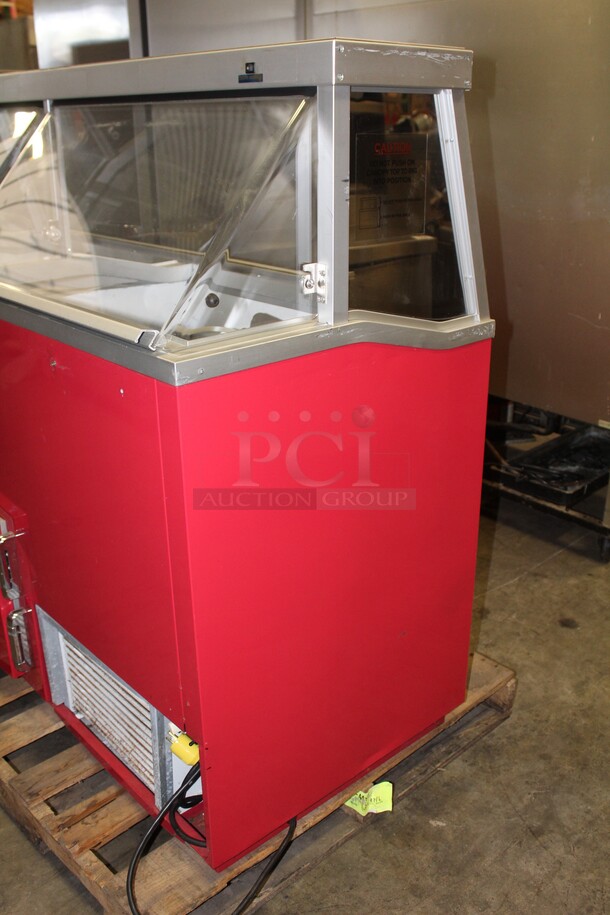 WOW! Hussmann Model DCSG-12-D Commercial 12 Flavor Ice Cream Dipping Display Merchandiser. 67x26x51.5. 115V/60Hz. Working When Pulled! - Image 8 of 8