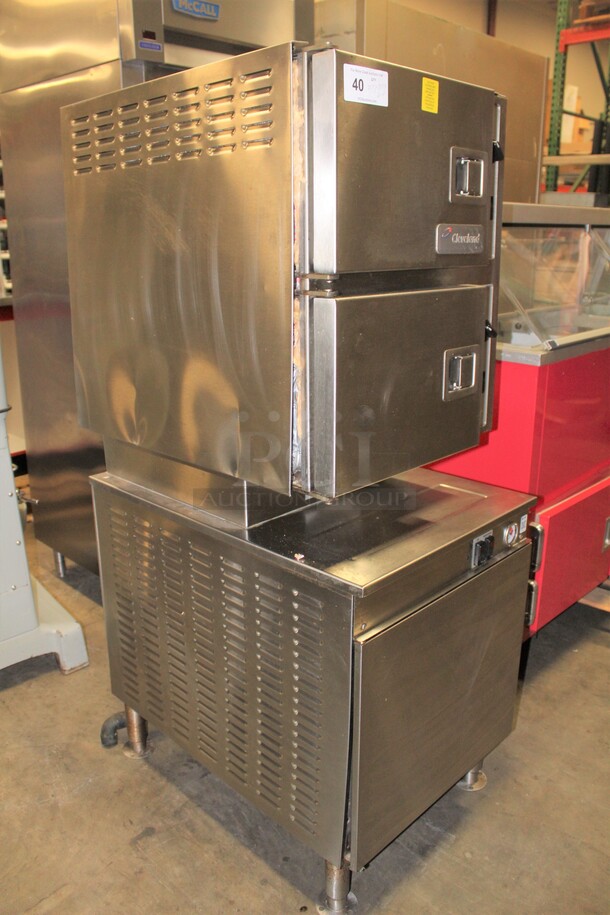 AWESOME! Cleveland Late Model 24CEM24 Commercial Stainless Steel Double Convection Steamer Cabinet. 23.5x33.5x63.5. 208/220V 60Hz 3 Phase. Working When Pulled! - Image 8 of 8