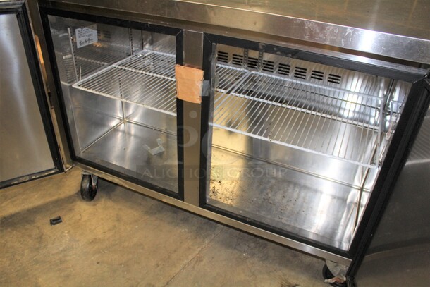 FABULOUS! Superior Model UR48 Commercial Stainless Steel 2 Door Undercounter Refrigerator/Cooler On Commercial Casters. 48x30x36. 115V/60Hz. Working When Pulled! - Image 2 of 7