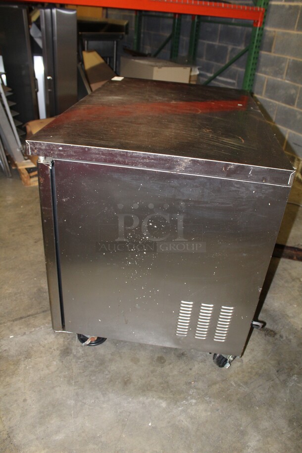 FABULOUS! Superior Model UR48 Commercial Stainless Steel 2 Door Undercounter Refrigerator/Cooler On Commercial Casters. 48x30x36. 115V/60Hz. Working When Pulled! - Image 5 of 7