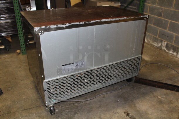 FABULOUS! Superior Model UR48 Commercial Stainless Steel 2 Door Undercounter Refrigerator/Cooler On Commercial Casters. 48x30x36. 115V/60Hz. Working When Pulled! - Image 6 of 7