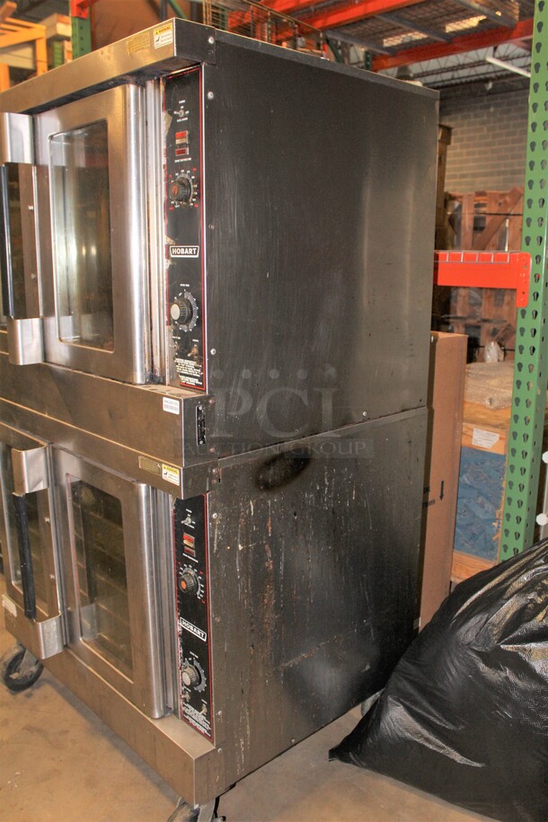 (x2) 2 AMAZING! Hobart Commercial Stainless Steel Natural Gas Full Size Convection Ovens On Commercial Casters. 40x31x69.5. 2 Times Your Bid. - Image 4 of 8
