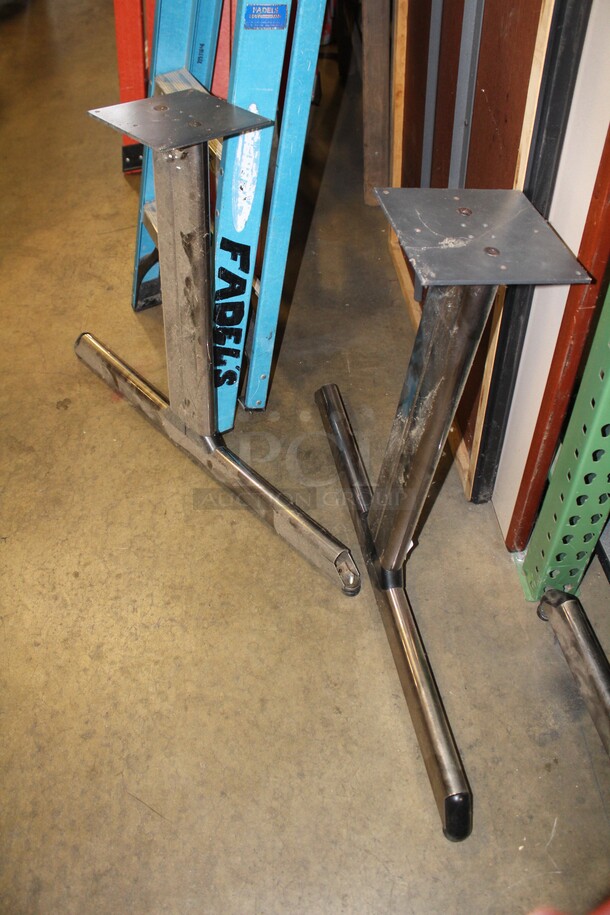 3 TIMES YOUR BID! 3 Commercial Table Bases. 37x6x27 - Image 5 of 5