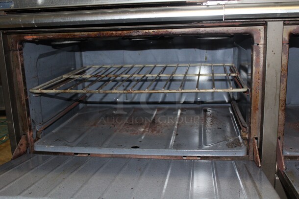 GREAT FIND! Garland Commercial Stainless Steel Electric Double Oven With Griddles And Two Burners. 60x31.5x43 - Image 3 of 8