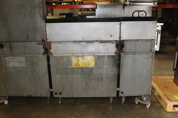 FABULOUS! Garland Commercial Stainless Steel Natural Gas 6 Burner Range With Double Ovens, Griddle And Salamander/Broiler/Cheese Melter. 85x38x67.5 - Image 10 of 11