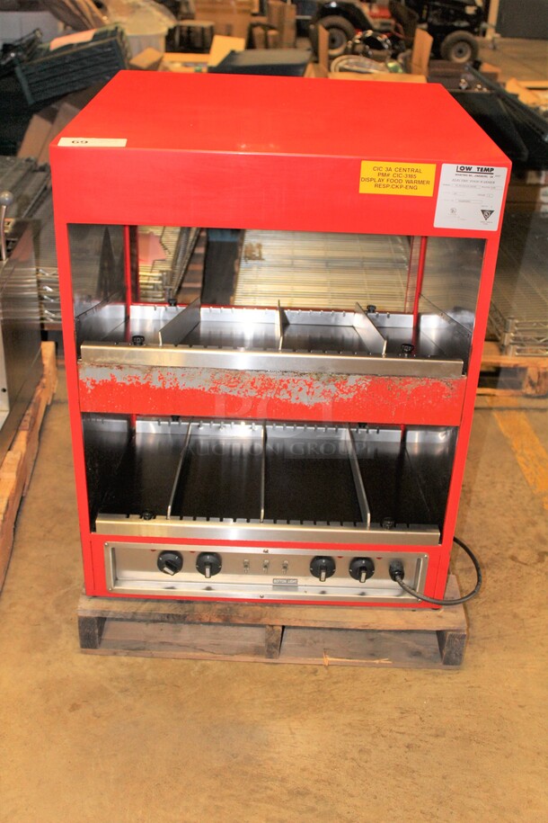 GREAT! Low Temp Industries Model SL-HL2Z2AIL1BJB1 Commercial Electric Food Warmer. 27.5x28x35. 120V/60Hz. 1 Phase. Working When Pulled! - Image 1 of 7
