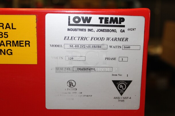 GREAT! Low Temp Industries Model SL-HL2Z2AIL1BJB1 Commercial Electric Food Warmer. 27.5x28x35. 120V/60Hz. 1 Phase. Working When Pulled! - Image 3 of 7