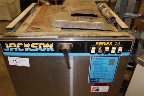GREAT! Jackson Series 24 Commercial Stainless Steel Undercounter Dishwasher. 24x25x31. 115/208-230V. 1 Phase. Working When Pulled! - Image 3 of 6