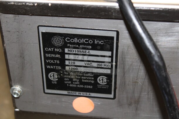 WOW! CoBatCo Model MD10SSE-L Commercial Stainless Steel Waffle/Waffle Cone Baker. 10x17x13. 120V/60Hz. Working When Pulled! - Image 6 of 7