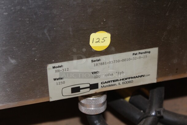 NICE! Carter Hoffmann Model HH-312 Commercial Stainless Steel Electric Food Warmer. 19x25x28.5. 120V/60Hz. Working When Pulled! - Image 8 of 9