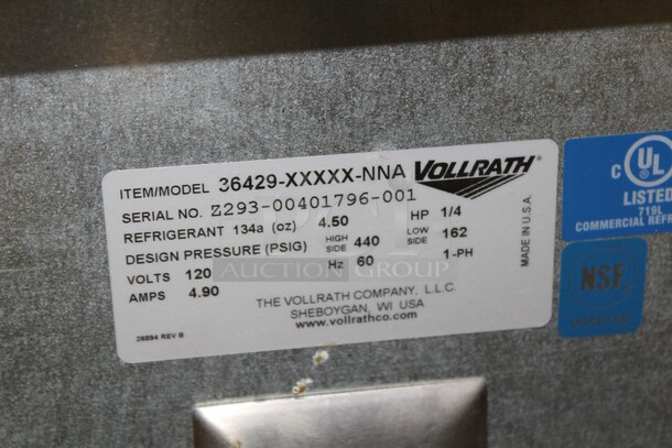 FABULOUS! Vollrath Model 36429 Commercial Stainless Steel Drop In Refrigerated Cold Pan With 2 Pan Capacity. 26x29x24.5. 120V/60Hz. Working When Pulled! - Image 4 of 6