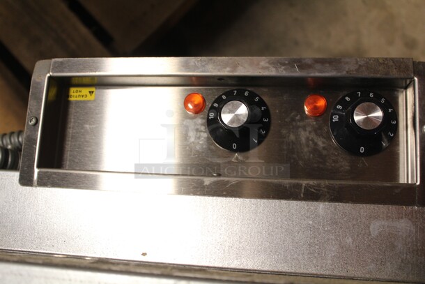 NICE! Commercial Stainless Steel Two Pan Drop In Heated Well. 28x25x15 - Image 3 of 6