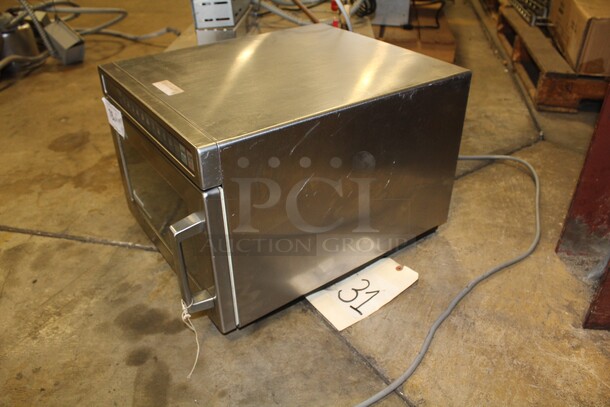 TERRIFIC! Amana Model HDC18 Commercial Stainless Steel Microwave Oven. 16.5x19.75x13.5. 208/230V/60Hz. Working When Pulled! - Image 3 of 6