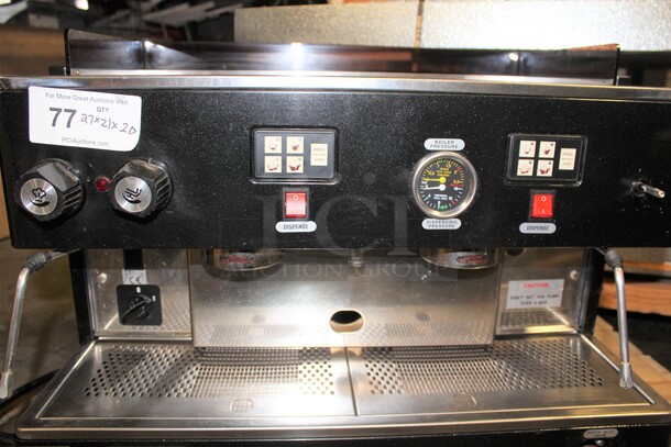 AWESOME! C.M.A. Model SAE2 Commercial Espresso Machine. 27x21x20. 220/230V. 50/60Hz. Working When Pulled! - Image 2 of 6