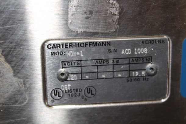 SUPER! Carter Hoffmann Model HDW-1 Commercial Stainless Steel Humified Drawer Food Warmer. 23.5x23.5x17. 120V/60Hz. Working When Pulled! - Image 6 of 7