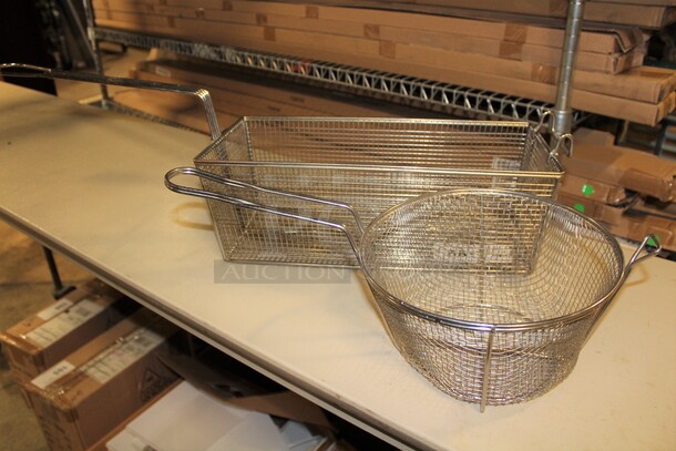 2 TIMES YOUR BID! Two New Fryer Baskets. 8.25X30X10.