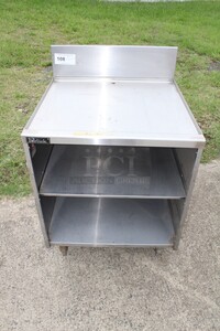AWESOME! Perlick Model 7057-2 Commercial Stainless Steel Bar Glass Storage Cabinet. 24x24.5x35.5.